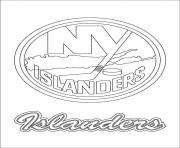 Printable new york islanders logo nhl hockey sport  coloring pages